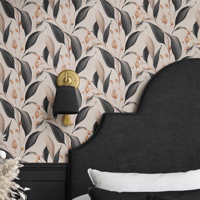 Vintage Leaf Dark Academia Tapete (Von Creator hochgeladen)