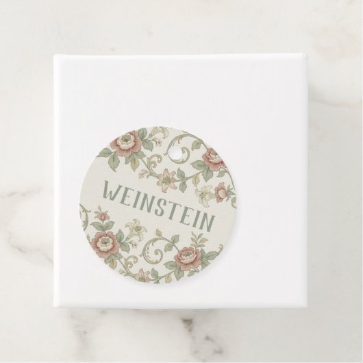 Vintage Leaf Purim Geschenkanhänger (Beispiel)