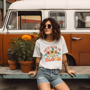 Vintage Lebe Leben in voller Blüte T-Shirt
