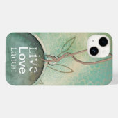 Vintage Lebe Lieb Lache Case-Mate iPhone Hülle (Rückseite (Horizontal))