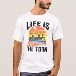 Vintage Leben ist besser auf dem Toon Pontoons Boa T-Shirt