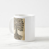 Vintage Lebensbaum-Kaffeetasse Kaffeetasse (Vorderseite Links)