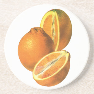 Vintage-Lebensmittel, Bio-Früchte Frische gesunde  Getränkeuntersetzer