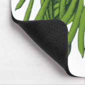 Vintage Lebensmittel, Bio grüne Bohnen Gemüse Mousepad (Ecke)