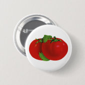 Vintage Lebensmittel, Bio Rote Reife Heirloom Toma Button (Vorne & Hinten)
