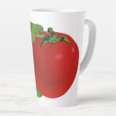 Vintage Lebensmittel, Bio Rote Reife Heirloom Toma Milchtasse (Rechte Ecke)