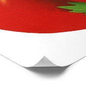 Vintage Lebensmittel, Bio Rote Reife Heirloom Toma Poster (Ecke)