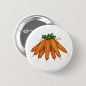 Vintage-Lebensmittel, Bündel Bio-Karotten Gemüse Button (Vorne & Hinten)