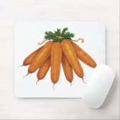 Vintage-Lebensmittel, Bündel Bio-Karotten Gemüse Mousepad (Mit Mouse)
