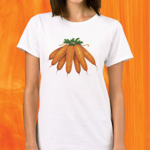 Vintage-Lebensmittel, Bündel Bio-Karotten Gemüse T-Shirt