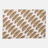 Vintage Lebensmittel, Dessert, Erntedank Pumpkin P Geschirrtuch (Horizontal)