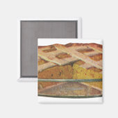 Vintage Lebensmittel, Dessert, Erntedank Pumpkin P Magnet (Vorderseite/Rückseite)