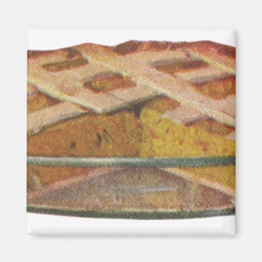 Vintage Lebensmittel, Dessert, Erntedank Pumpkin P Magnet (Vorne)