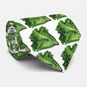 Vintage Lebensmittel, Gemüse aus grünem Leder Krawatte (Gerollt)