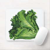 Vintage Lebensmittel, Gemüse aus grünem Leder Mousepad (Mit Mouse)