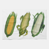Vintage Lebensmittel gesunde Gemüse, frischer Mais Geschirrtuch (Horizontal)