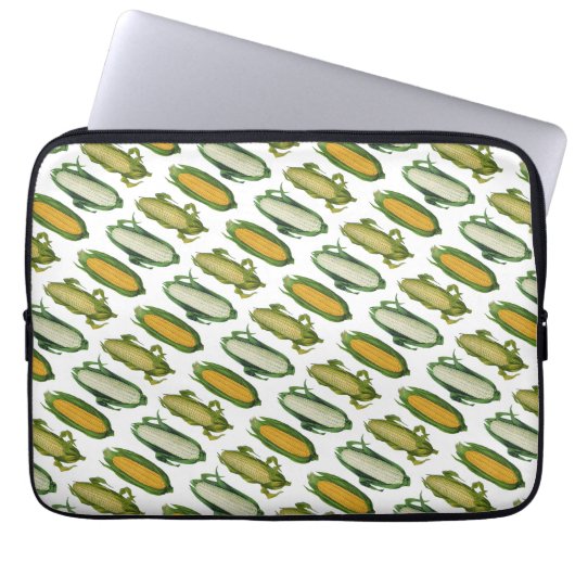 Vintage Lebensmittel gesunde Gemüse, frischer Mais Laptopschutzhülle (Vorderseite)