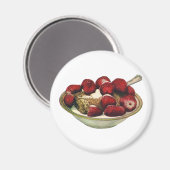 Vintage Lebensmittel gesundes Frühstück Getreide E Magnet (Vorderseite/Rückseite)
