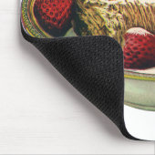 Vintage Lebensmittel gesundes Frühstück Getreide E Mousepad (Ecke)