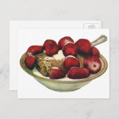 Vintage Lebensmittel gesundes Frühstück Getreide E Postkarte (Vorne/Hinten)