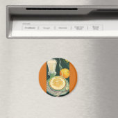 Vintage Lebensmittel, Getränke, gesundes Frühstück Magnet (In Situ (Geschirrspüler))