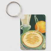 Vintage Lebensmittel, Getränke, gesundes Frühstück Schlüsselanhänger (Vorderseite)