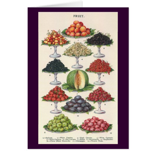 Vintage Lebensmittel Obst auf Tabletts zum Caterin (Vorne)