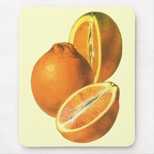 Vintage Lebensmittel, Obst Bio Frischfrische, gesu Mousepad (Vorne)