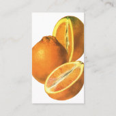 Vintage Lebensmittel, Obst Bio Frischfrische, gesu Visitenkarte (Rückseite)