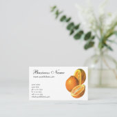 Vintage Lebensmittel, Obst Bio Frischfrische, gesu Visitenkarte (Stehend Vorderseite)