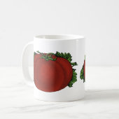 Vintage Lebensmittel, reifen Tomaten, Gemüse und O Kaffeetasse (Vorderseite Links)
