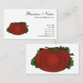 Vintage Lebensmittel, reifen Tomaten, Gemüse und O Visitenkarte (Vorne/Hinten)