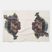 Vintage Lebensmittel, Walnüsse und Mandeln, Obst u Geschirrtuch (Horizontal)