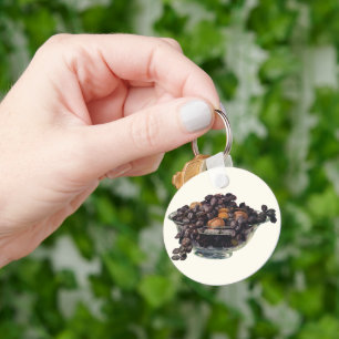 Vintage Lebensmittel, Walnüsse und Mandeln, Obst u Schlüsselanhänger