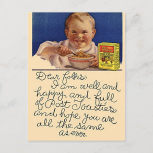 Vintage Lebensmittelpostkarte Postkarte
