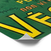 Vintage Lebensmittelwerbung Poster (Ecke)