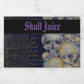 Vintage Leckerbse Halloween Schäfersaftflasche L Alkoholflaschenetikett (Einzelnes Label)