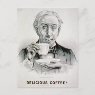 Vintage-Leckere-Kaffee-Postkarte Postkarte