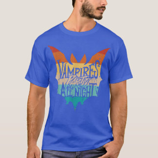 Vintage, leckere Vampire Party die ganze Nacht, gr T-Shirt