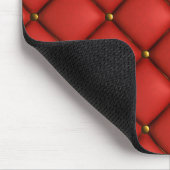 Vintage-Leder-Monogramm Mousepad (Ecke)