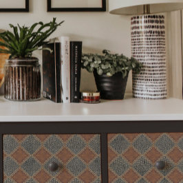 Vintage Ledergoldschlange w Skin Black Decoupage Seidenpapier