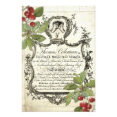 Vintage Lederwerbung und Blume-Plakat Fotodruck (Vorne)