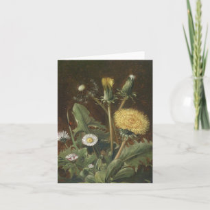 Vintage leere mit BlumenMitteilungskarten Dankeskarte