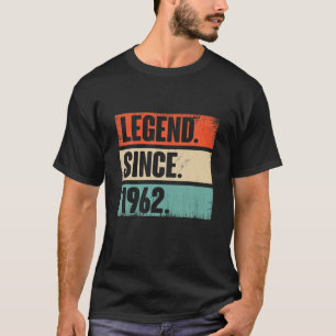 Vintage Legend Since 1962 60 Year Birthday Gift Fo T-Shirt