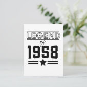 Vintage Legende der Postkarte von 1957 (Stehend Vorderseite)