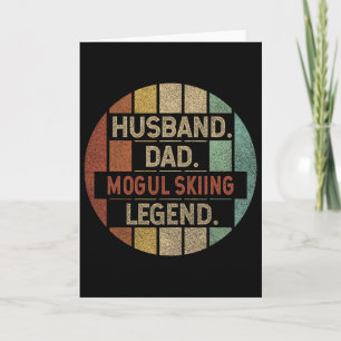 Vintage Legende Mogul-Skiing Husnd Dad Karte