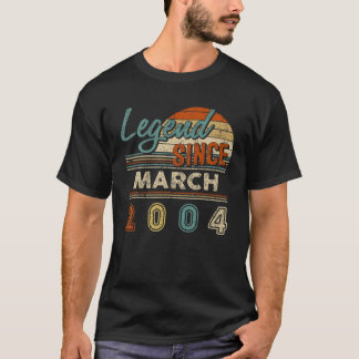 Vintage Legende seit März 2004 18 Jahre alt T-Shirt