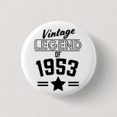 Vintage Legende von 1953 Button (Vorderseite)