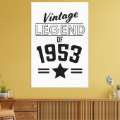 Vintage Legende von 1953 Leinwanddruck (Insitu (Wohnzimmer))