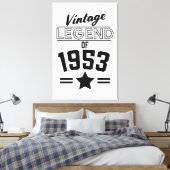 Vintage Legende von 1953 Leinwanddruck (Insitu (Schlafzimmer))
